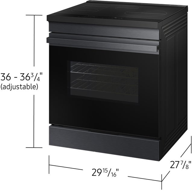 Samsung NSI6DG9100MT 30 Inch Slide-In Induction Smart Range with 4 Elem...