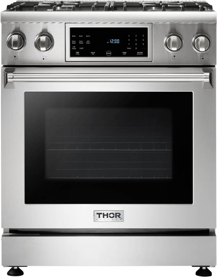 Thor TRG3001 30 Inch Gas Range Stainless Steel | Plesser's Appliances