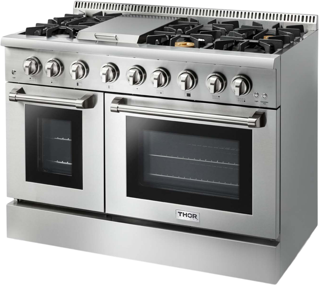 Thor HRD4803ULP 48 Inch Freestanding Dual Fuel Range with 6 Sealed...