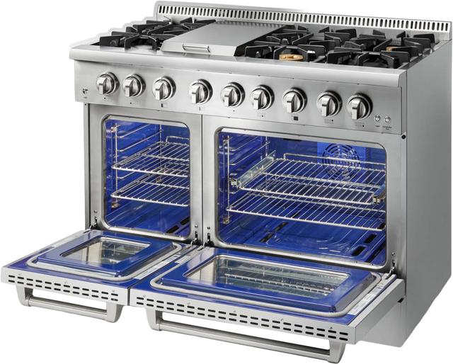 Thor HRD4803ULP 48 Inch Freestanding Dual Fuel Range with 6 Sealed...