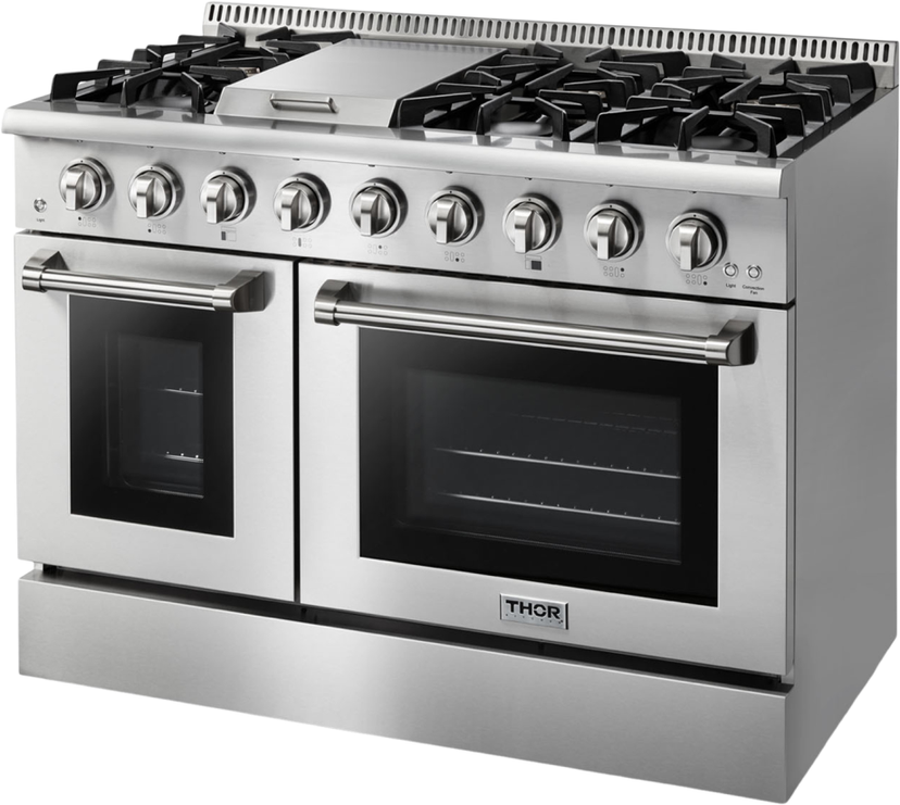 Thor HRG4808U 48 Inch Freestanding Gas Range Pro Style HRG Serie...