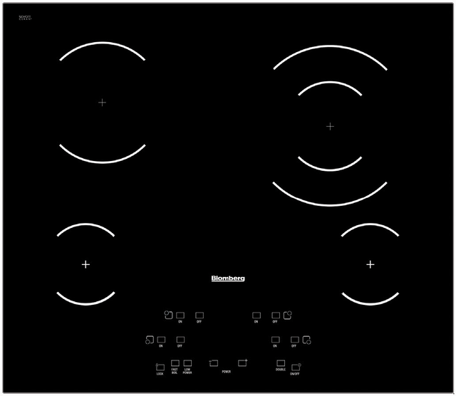 Blomberg CTE24410 24in electric cooktop, 4 burner, touch controls: B...