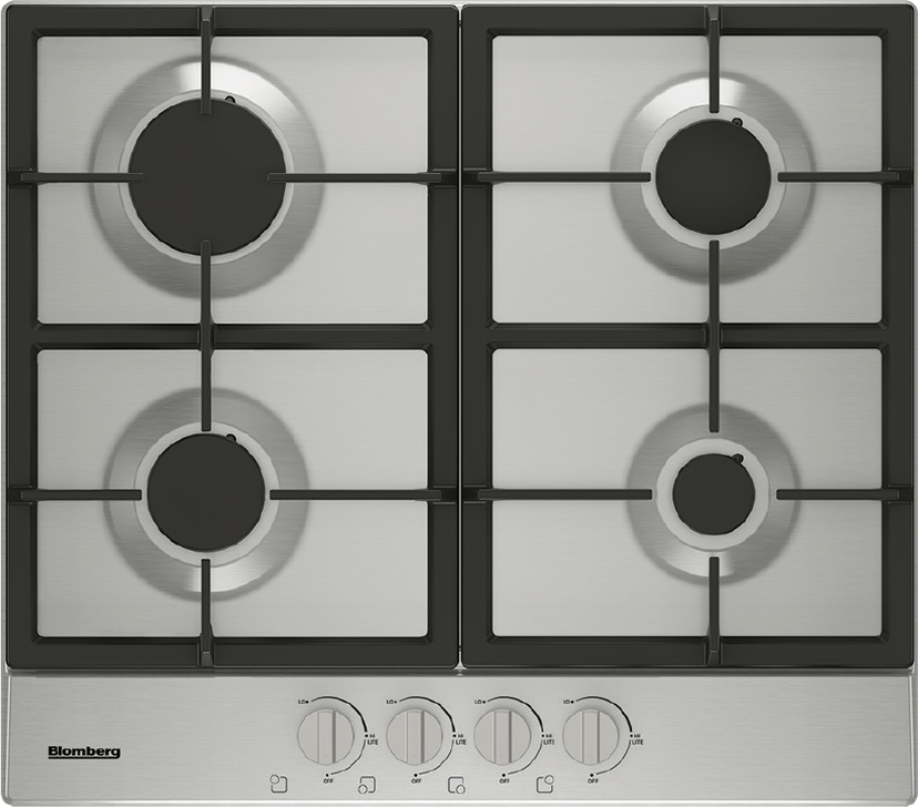 Blomberg CTG24400SS 24in gas cooktop, 4 burner: Stainless Steel, Natur...