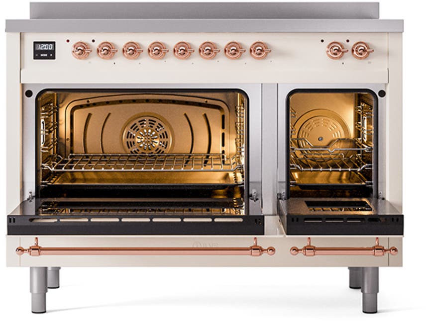 Ilve UNI486QNMPAWP Antique White With Copper Knobs