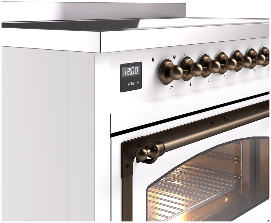 Ilve UNI486NMPWHB White With Bronze Knobs