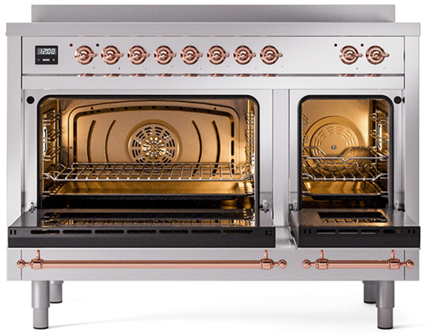 Ilve UNI486NMPSSP Stainless Steel With Copper Knobs