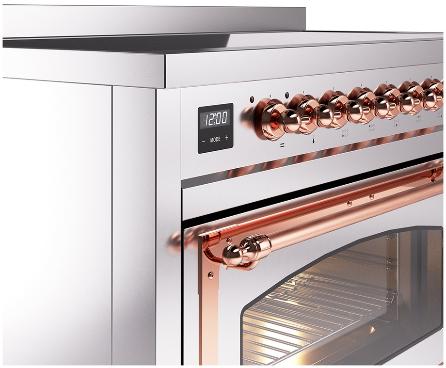 Ilve UNI486NMPSSP Stainless Steel With Copper Knobs