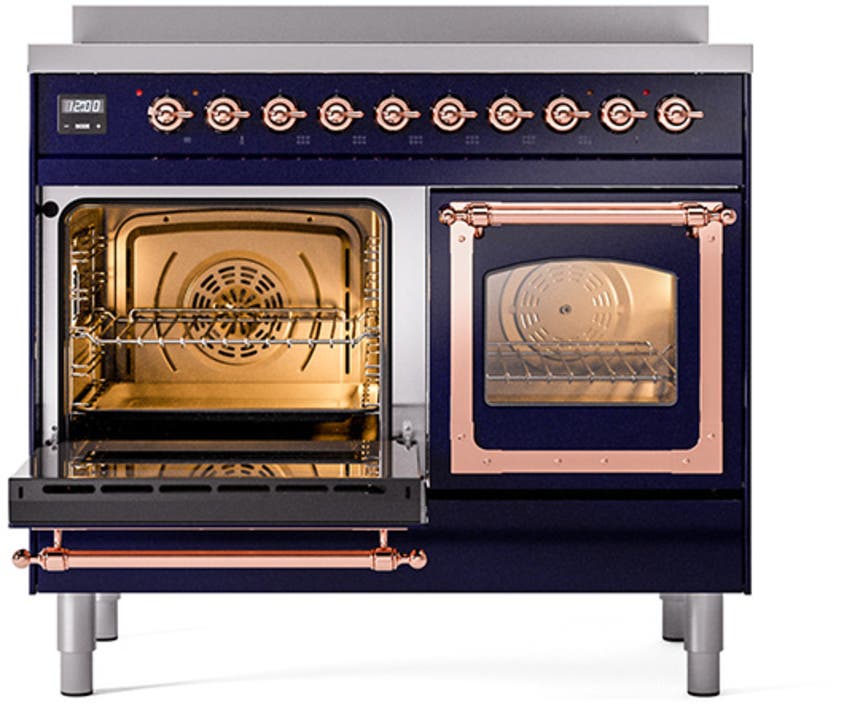 Ilve UNDI406NMPMGP Midnight Blue With Copper Knobs