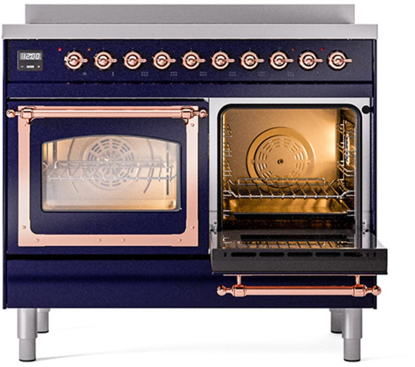 Ilve UNDI406NMPMGP Midnight Blue With Copper Knobs