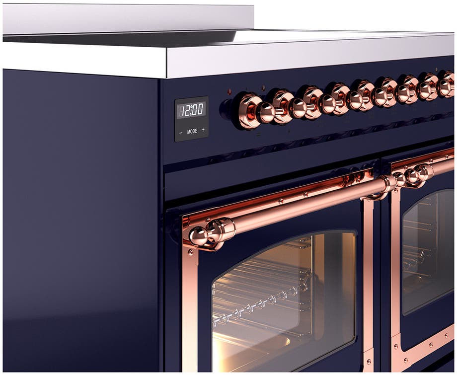 Ilve UNDI406NMPMGP Midnight Blue With Copper Knobs