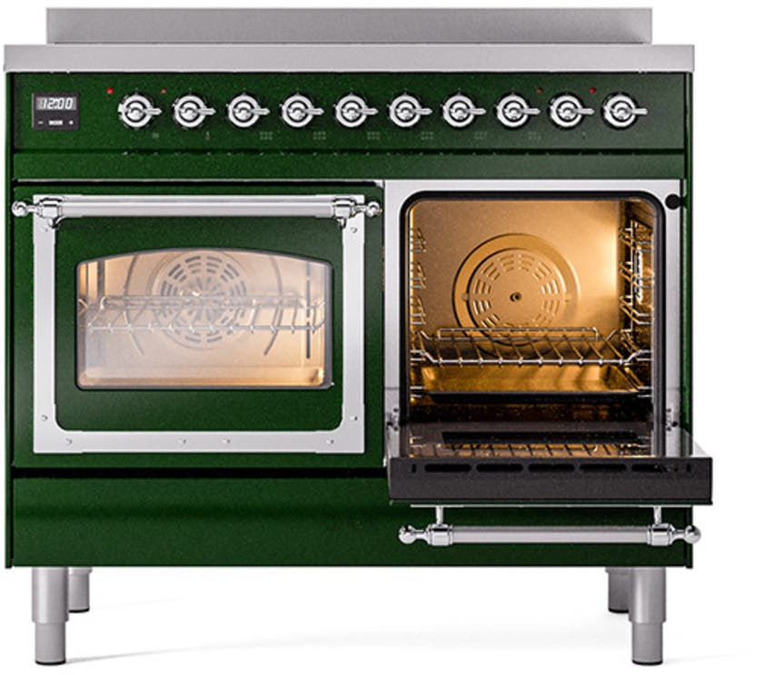Ilve UNDI406NMPBUC Emerald Green With Chrome Knobs
