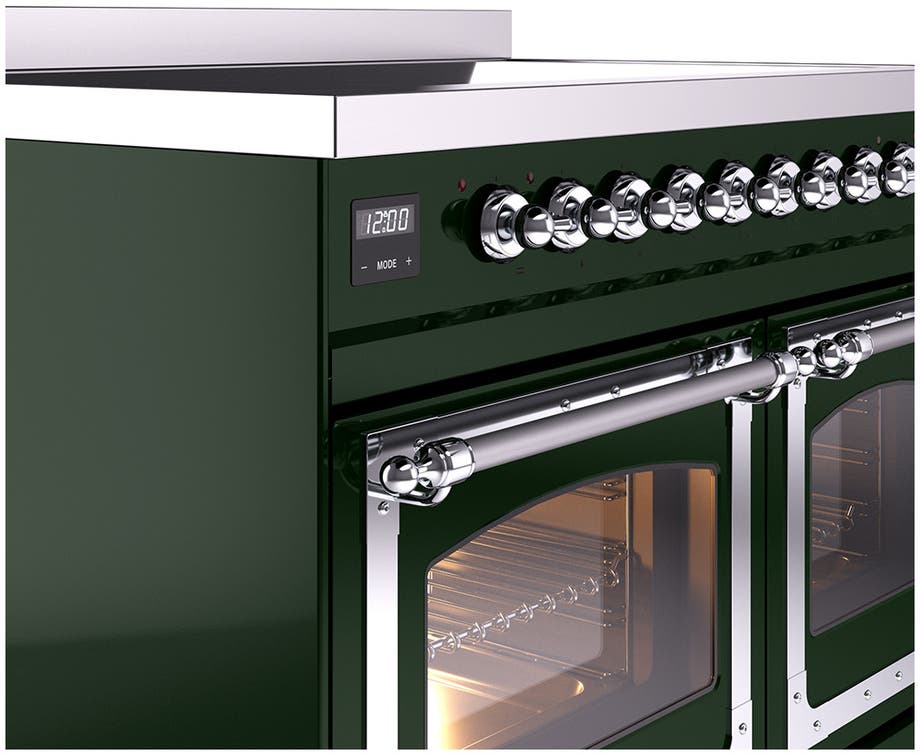 Ilve UNDI406NMPBUC Emerald Green With Chrome Knobs