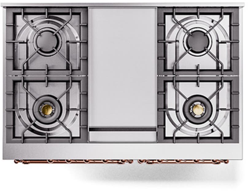 Ilve UND40FQNMPMBPLP Midnight Blue With Copper Knobs, Liquid Propane