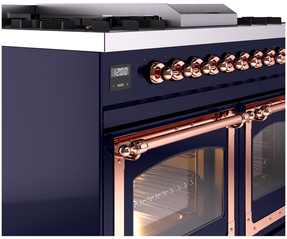 Ilve UND40FNMPMGPLP Graphite Matte With Copper Knobs, Liquid Propane
