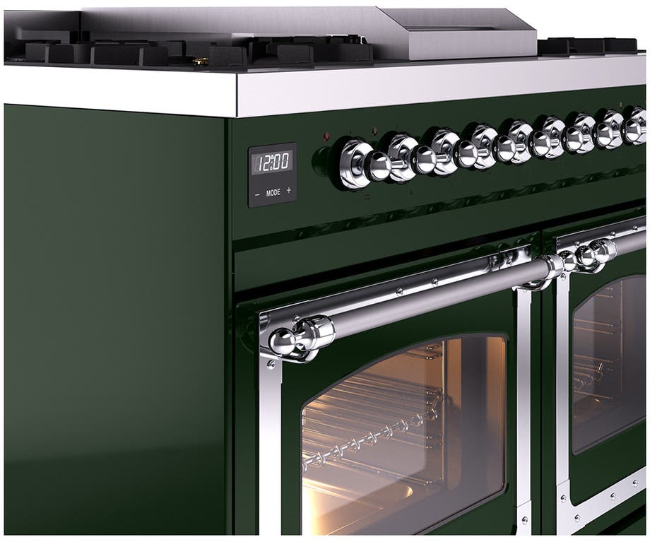 Ilve UND40FNMPBUC Burgundy With Chrome Knobs, Natural Gas