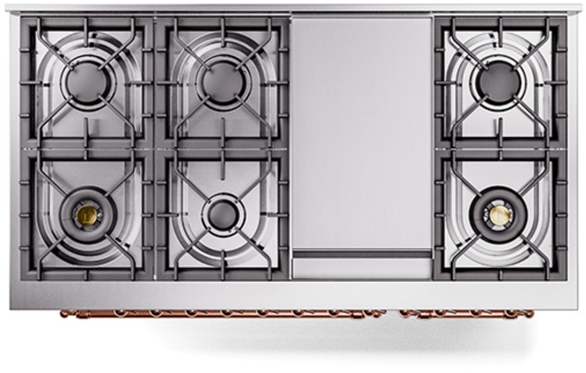 Ilve UN48FQNMPRAP Ral Custom Color With Copper Knobs, Natural Gas