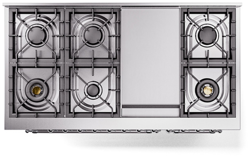 Ilve UN48FQNMPRACLP Ral Custom Color With Chrome Knobs, Liquid Propane