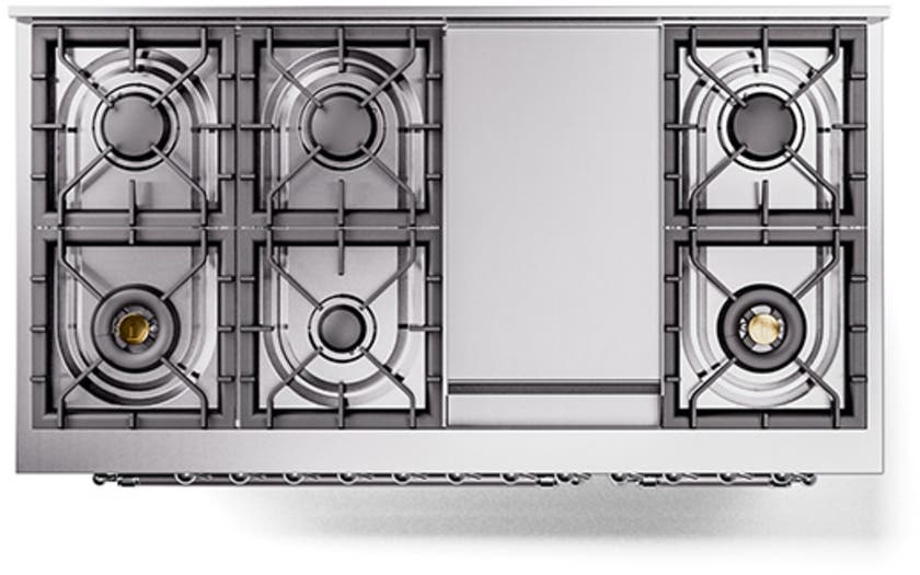 Ilve UN48FNMPBUCLP Burgundy With Chrome Knobs, Liquid Propane