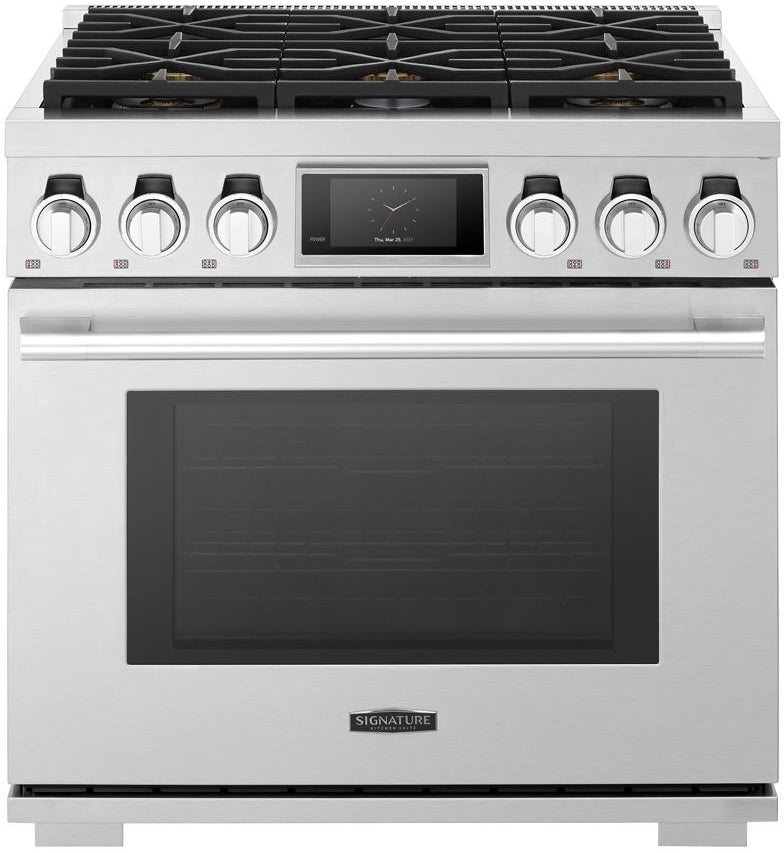 Signature Kitchen Suite SKSDR360S 36 Inch Dual Fuel Range, 6