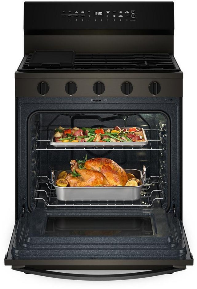 Whirlpool WFGS7530RV 30 Inch Smart Gas Range With Air Cooking technolog...