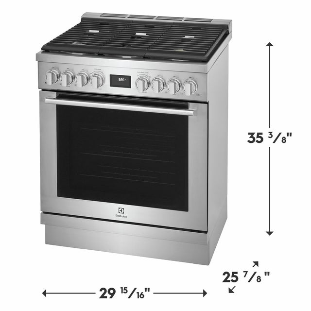 Electrolux Kitchen ECFG3068AS 30" Freestanding Gas Range: Stainless Steel