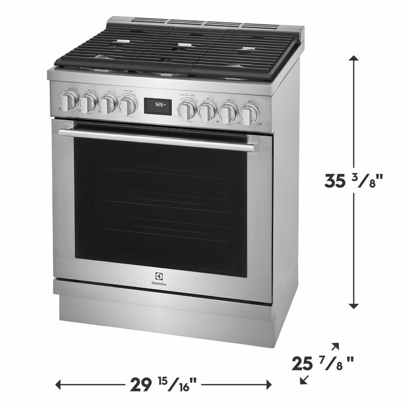 Electrolux Kitchen ECFG3068AS 30" Freestanding Gas Range: Stainless Steel