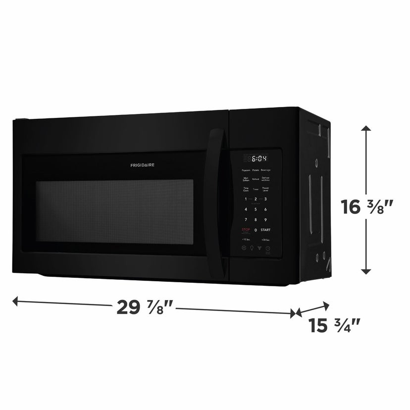 Frigidaire FMOS1846BB 30 Inch Over-The-Range Microwave with 1.8 cu. ft. ...