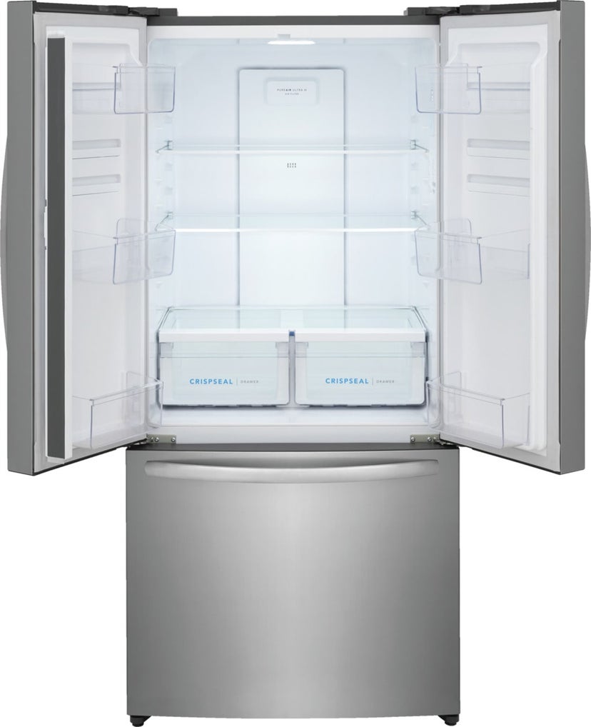 Frigidaire FRFG1813AV 18 Cu. Ft. French Door Refrigerator: Brushed Steel