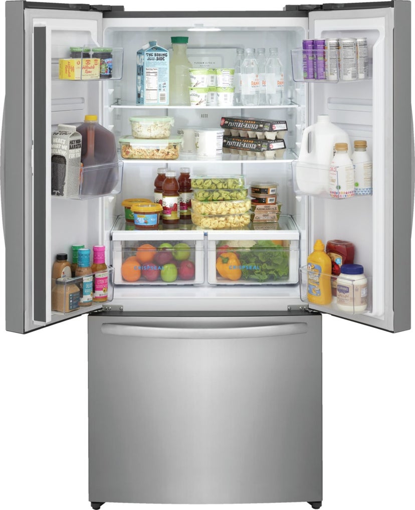 Frigidaire FRFG1813AV 18 Cu. Ft. French Door Refrigerator: Brushed Steel