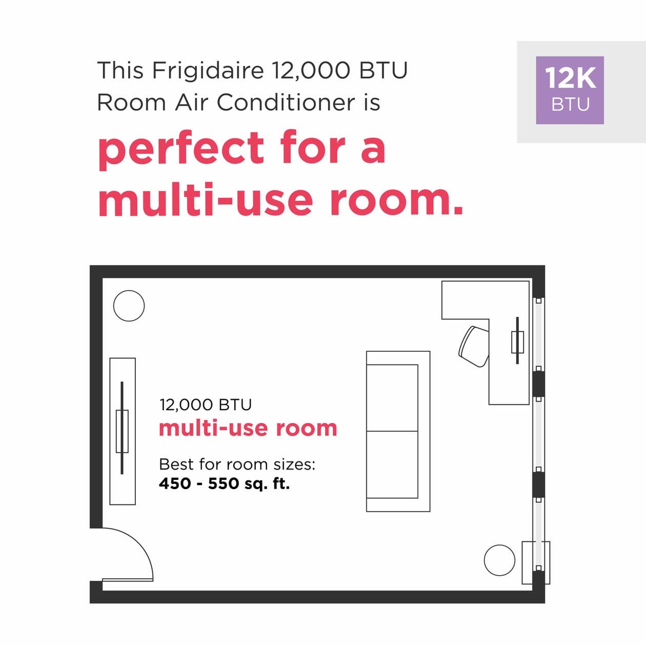 Frigidaire FHWW124TE1 White