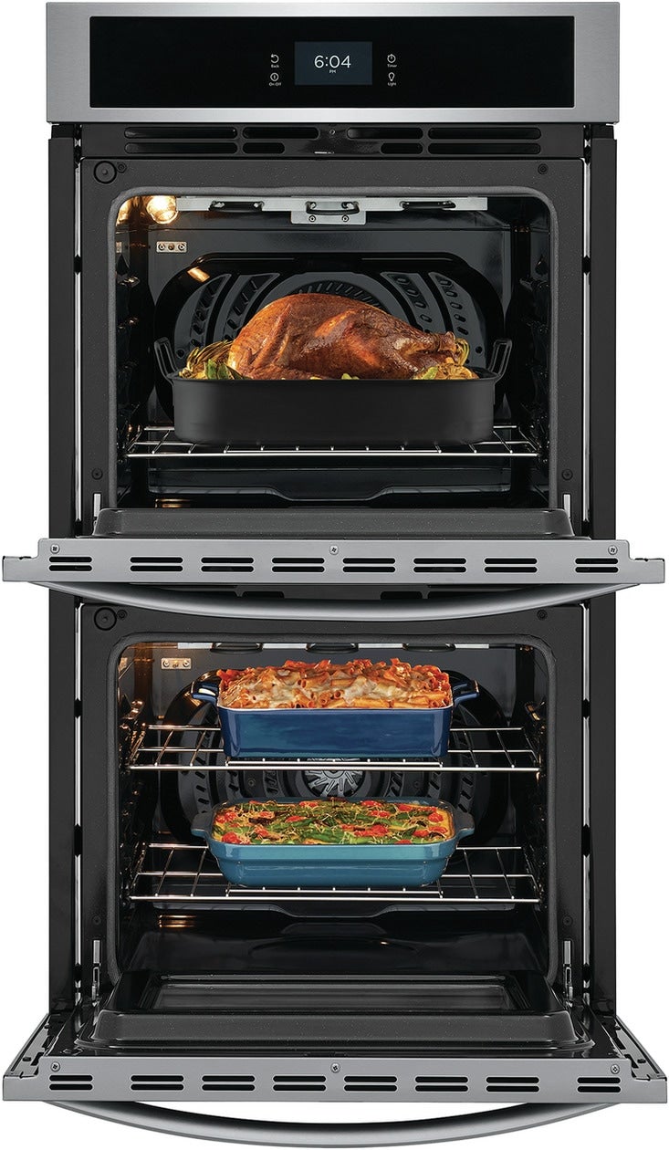 Frigidaire FCWD2727AS 27 Inch Double Electric Wall Oven with Fan Convect...