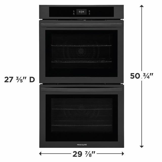 Frigidaire FCWD3027AB 30" Electric Double Wall Oven: Black