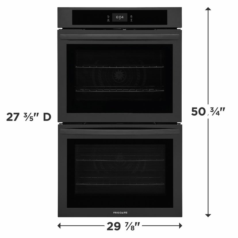 Frigidaire FCWD3027AB 30" Electric Double Wall Oven: Black