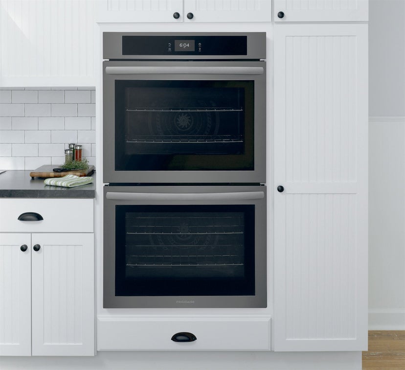 Frigidaire FCWD3027AD 30" Electric Double Wall Oven: Black Stainless Ste...