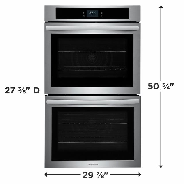 Frigidaire FCWD3027AS 30" Electric Double Wall Oven: Stainless Steel