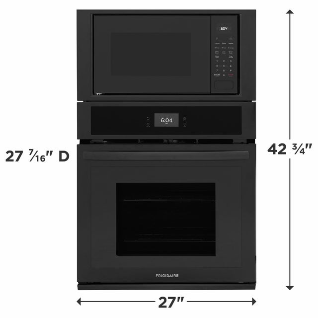 Frigidaire FCWM2727AB 27" Microwave Combination Wall oven: Black