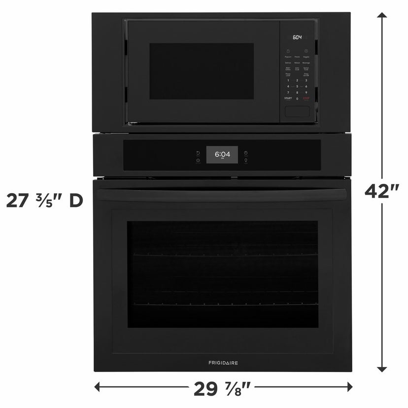 Frigidaire FCWM3027AB 30" Microwave Combination Wall oven: Black