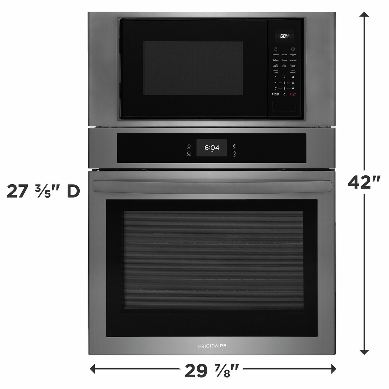 Frigidaire FCWM3027AD Black Stainless Steel