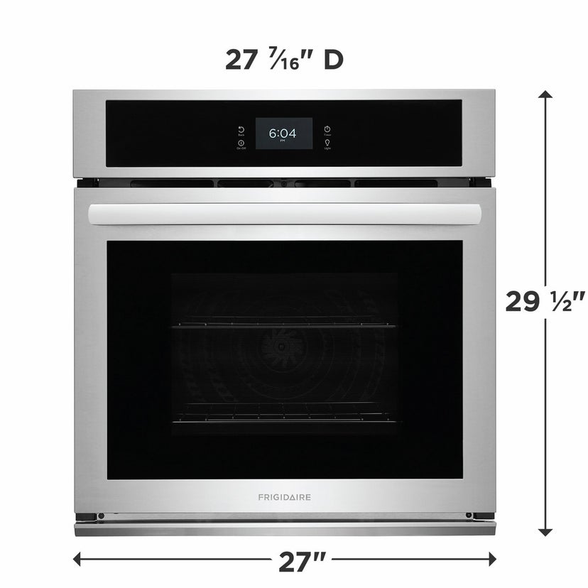 Frigidaire FCWS2727AS 27" Electric Single Wall Oven: Stainless Steel