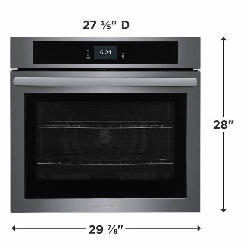 Frigidaire FCWS3027AD 30" Electric Single Wall Oven: Black Stainless Ste...