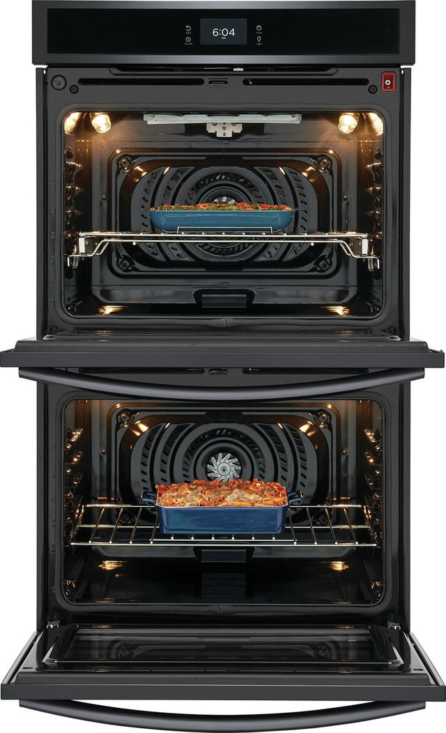 Frigidaire GCWD3067AD 30 Inch Double Electric Wall Oven with Air Fry, 10...