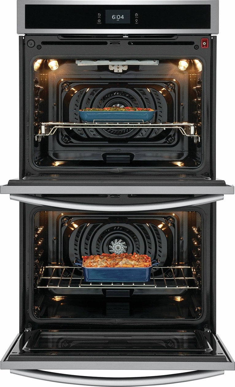 Frigidaire GCWD3067AF 30 Inch Double Electric Wall Oven with Air Fry, 10...