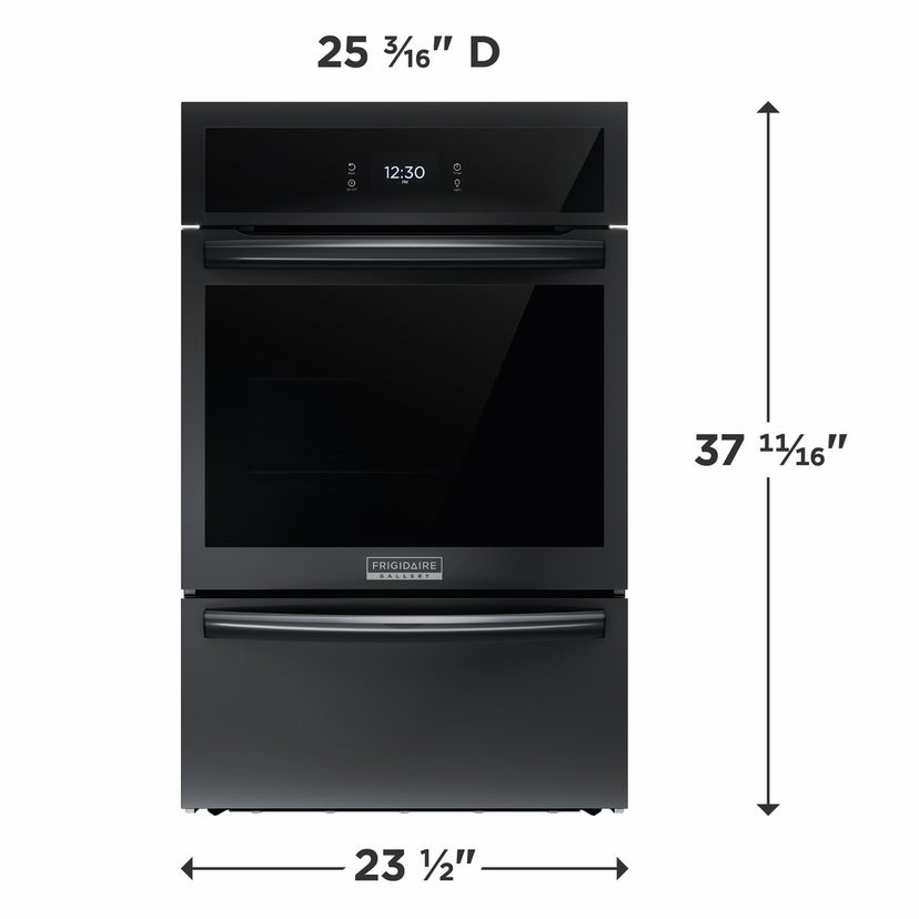 Frigidaire GCWG2438AB 24" Gas Wall Oven: Black