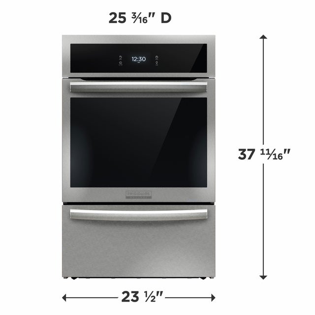 Frigidaire GCWG2438AF 24" Gas Wall Oven: Smudge Proof Stainless