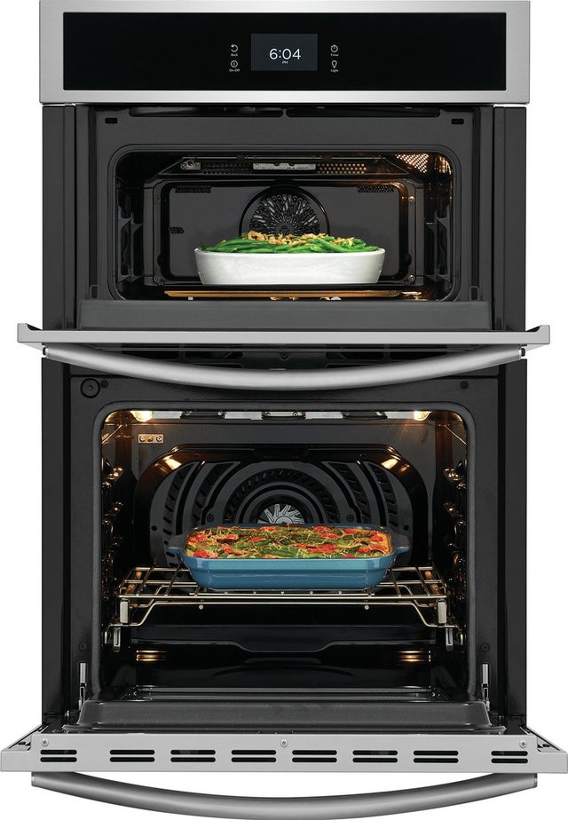 Frigidaire GCWM2767AF 27 Inch Combination Electric Wall Oven with Air Fr...