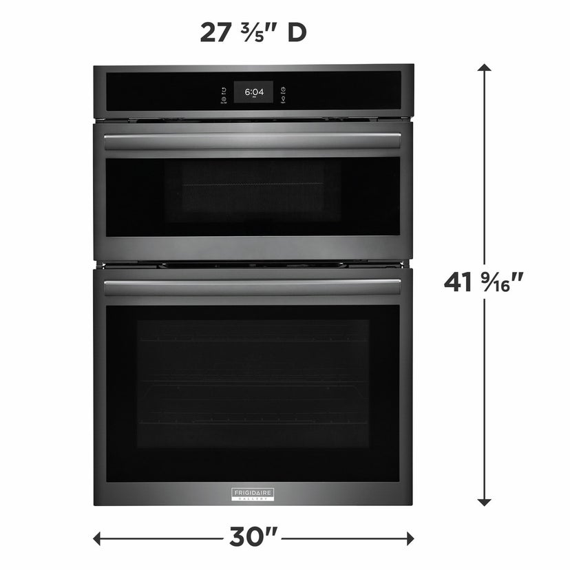 Frigidaire GCWM3067AD 30" Microwave Combination Wall oven: Black Stainle...