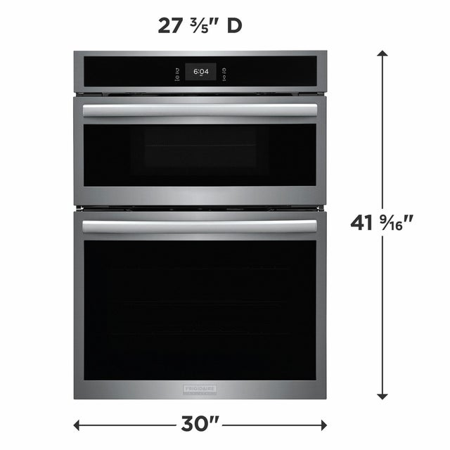 Frigidaire GCWM3067AF 30" Microwave Combination Wall oven: Smudge Proof ...