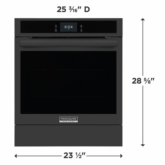 Frigidaire GCWS2438AB 24 Inch Single Electric Wall Oven with 2.8 cu. ft....