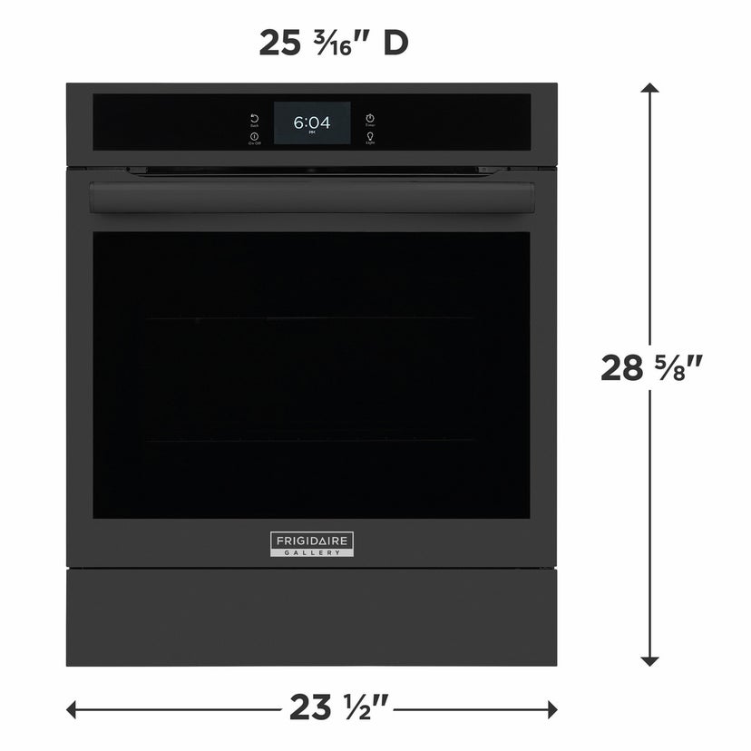 Frigidaire GCWS2438AB 24 Inch Single Electric Wall Oven with 2.8 cu. ft....