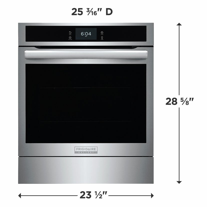 Frigidaire GCWS2438AF 24 Inch Single Electric Wall Oven with 2.8 cu. ft....